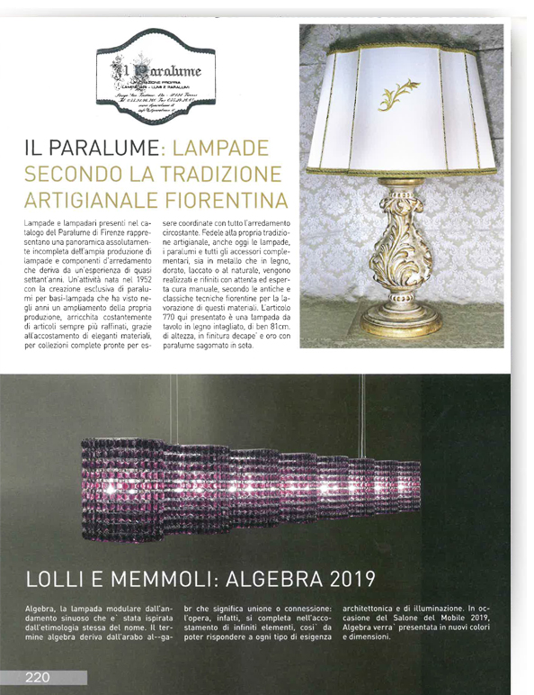 Italian Lighting, May 2019