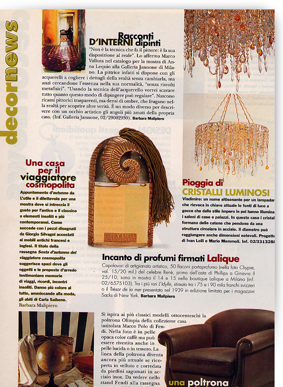 Elle Decoration, Italia, Ottobre 1998