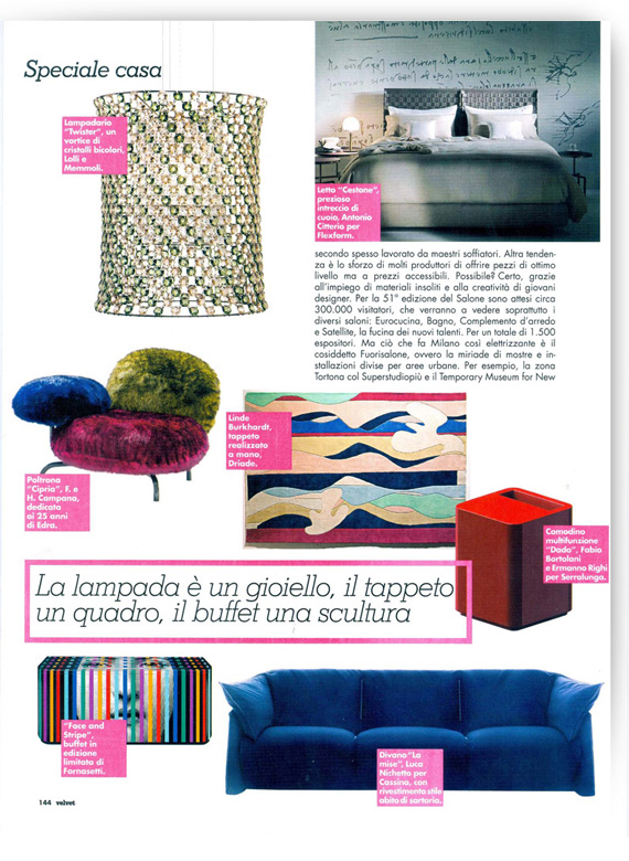 Velvet, Italia, Maggio 2012