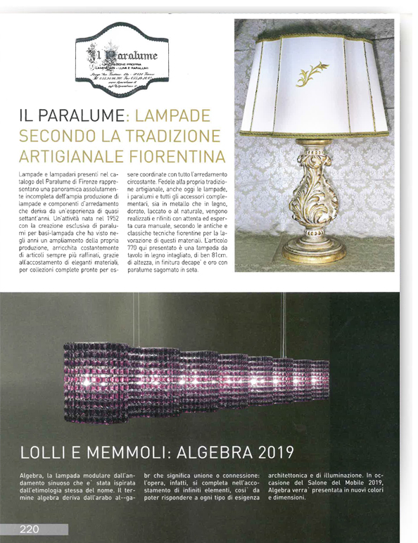 Italian Lighting, Maggio 2019