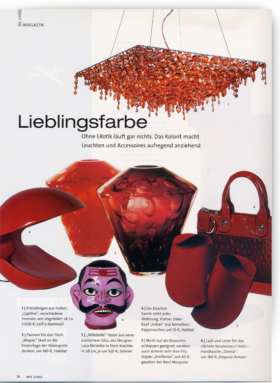 Wohn Design, Germany, August 2003