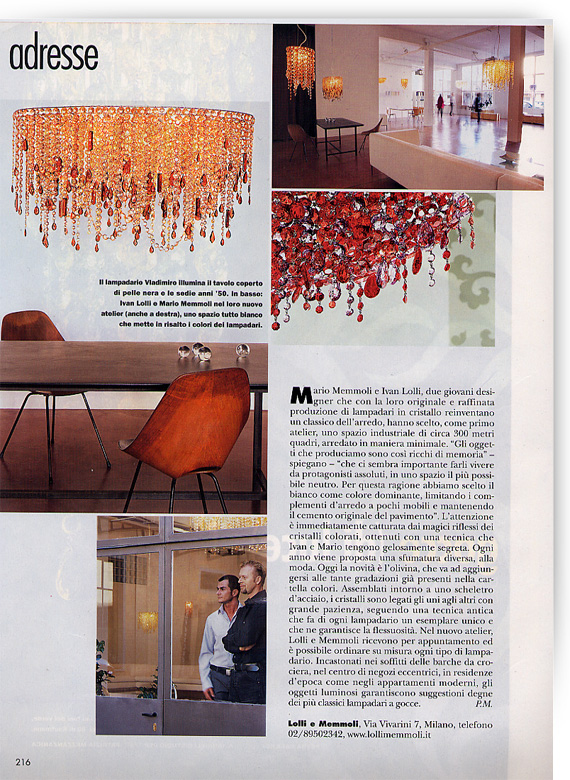 Elle Decor, Italia, Aprile 2002